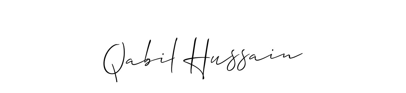 Make a beautiful signature design for name Qabil Hussain. Use this online signature maker to create a handwritten signature for free. Qabil Hussain signature style 2 images and pictures png