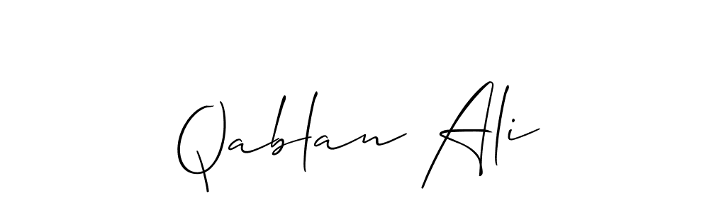 Also we have Qablan Ali name is the best signature style. Create professional handwritten signature collection using Allison_Script autograph style. Qablan Ali signature style 2 images and pictures png