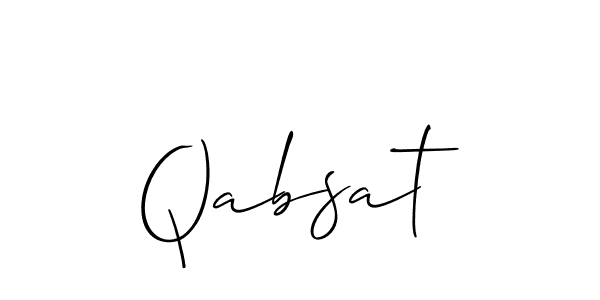 Make a beautiful signature design for name Qabsat. Use this online signature maker to create a handwritten signature for free. Qabsat signature style 2 images and pictures png