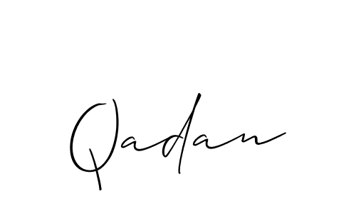 It looks lik you need a new signature style for name Qadan. Design unique handwritten (Allison_Script) signature with our free signature maker in just a few clicks. Qadan signature style 2 images and pictures png