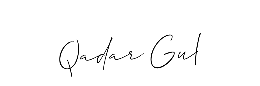 Best and Professional Signature Style for Qadar Gul. Allison_Script Best Signature Style Collection. Qadar Gul signature style 2 images and pictures png