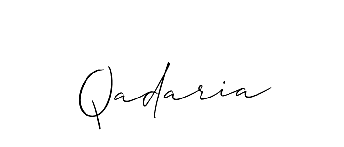 How to make Qadaria name signature. Use Allison_Script style for creating short signs online. This is the latest handwritten sign. Qadaria signature style 2 images and pictures png