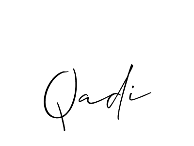 Qadi stylish signature style. Best Handwritten Sign (Allison_Script) for my name. Handwritten Signature Collection Ideas for my name Qadi. Qadi signature style 2 images and pictures png