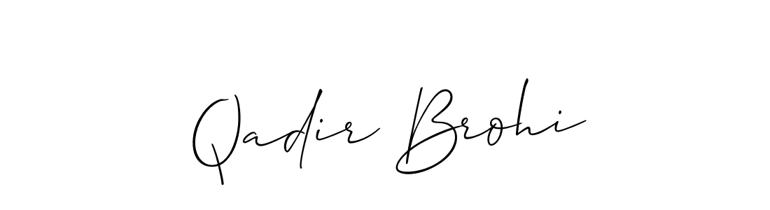 Best and Professional Signature Style for Qadir Brohi. Allison_Script Best Signature Style Collection. Qadir Brohi signature style 2 images and pictures png