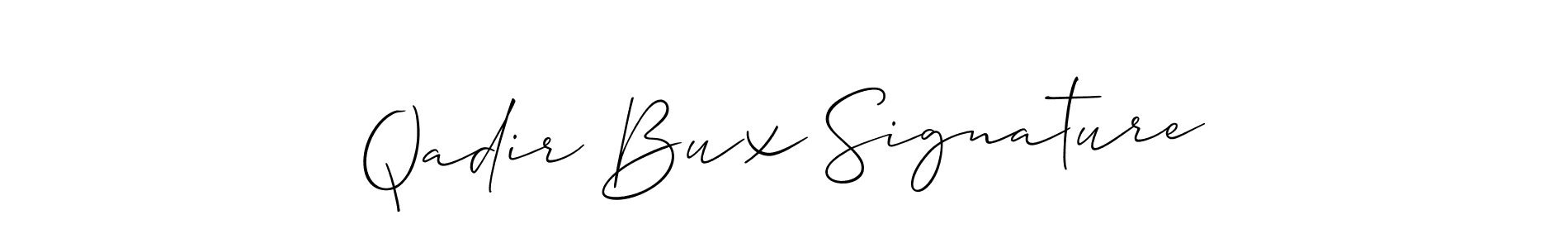 It looks lik you need a new signature style for name Qadir Bux Signature. Design unique handwritten (Allison_Script) signature with our free signature maker in just a few clicks. Qadir Bux Signature signature style 2 images and pictures png