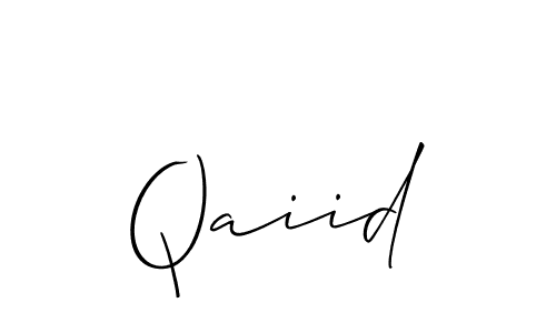 Also we have Qaiid name is the best signature style. Create professional handwritten signature collection using Allison_Script autograph style. Qaiid signature style 2 images and pictures png