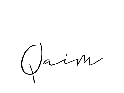 The best way (Allison_Script) to make a short signature is to pick only two or three words in your name. The name Qaim include a total of six letters. For converting this name. Qaim signature style 2 images and pictures png