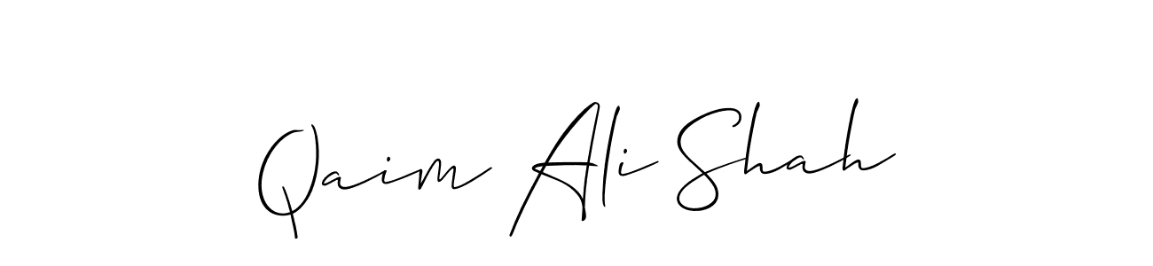 You should practise on your own different ways (Allison_Script) to write your name (Qaim Ali Shah) in signature. don't let someone else do it for you. Qaim Ali Shah signature style 2 images and pictures png