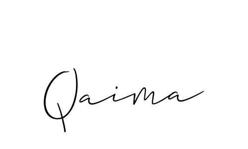 if you are searching for the best signature style for your name Qaima. so please give up your signature search. here we have designed multiple signature styles  using Allison_Script. Qaima signature style 2 images and pictures png