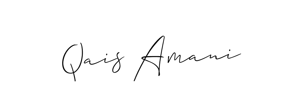 Also You can easily find your signature by using the search form. We will create Qais Amani name handwritten signature images for you free of cost using Allison_Script sign style. Qais Amani signature style 2 images and pictures png