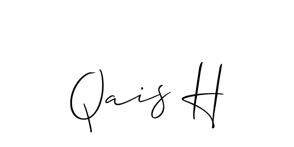 Make a beautiful signature design for name Qais H. Use this online signature maker to create a handwritten signature for free. Qais H signature style 2 images and pictures png