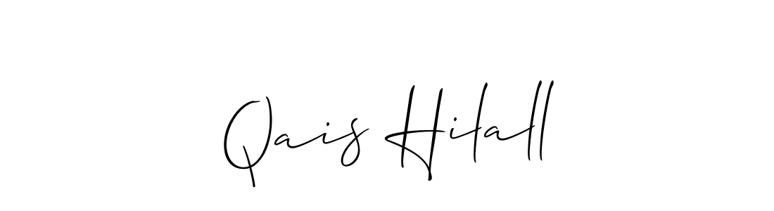 Allison_Script is a professional signature style that is perfect for those who want to add a touch of class to their signature. It is also a great choice for those who want to make their signature more unique. Get Qais Hilall name to fancy signature for free. Qais Hilall signature style 2 images and pictures png