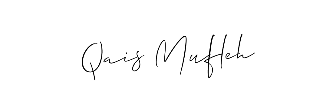 Use a signature maker to create a handwritten signature online. With this signature software, you can design (Allison_Script) your own signature for name Qais Mufleh. Qais Mufleh signature style 2 images and pictures png