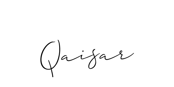 Allison_Script is a professional signature style that is perfect for those who want to add a touch of class to their signature. It is also a great choice for those who want to make their signature more unique. Get Qaisar name to fancy signature for free. Qaisar signature style 2 images and pictures png