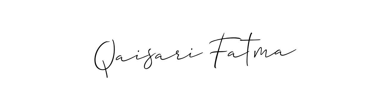 Qaisari Fatma stylish signature style. Best Handwritten Sign (Allison_Script) for my name. Handwritten Signature Collection Ideas for my name Qaisari Fatma. Qaisari Fatma signature style 2 images and pictures png