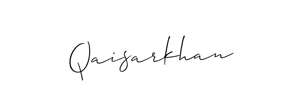 Also You can easily find your signature by using the search form. We will create Qaisarkhan name handwritten signature images for you free of cost using Allison_Script sign style. Qaisarkhan signature style 2 images and pictures png