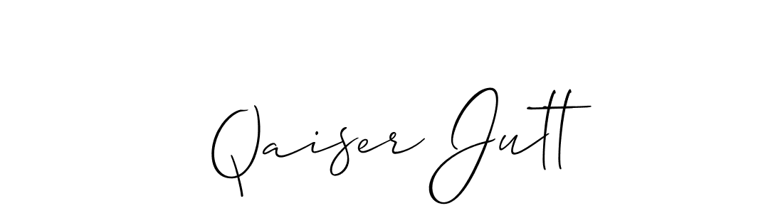 It looks lik you need a new signature style for name Qaiser Jutt. Design unique handwritten (Allison_Script) signature with our free signature maker in just a few clicks. Qaiser Jutt signature style 2 images and pictures png