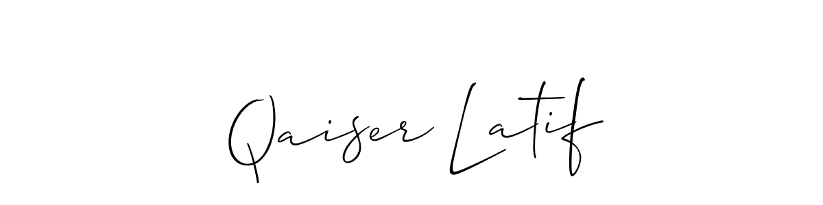 How to Draw Qaiser Latif signature style? Allison_Script is a latest design signature styles for name Qaiser Latif. Qaiser Latif signature style 2 images and pictures png