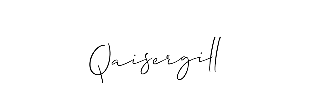 Design your own signature with our free online signature maker. With this signature software, you can create a handwritten (Allison_Script) signature for name Qaisergill. Qaisergill signature style 2 images and pictures png