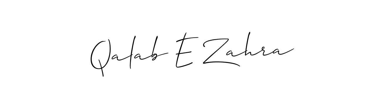 Here are the top 10 professional signature styles for the name Qalab E Zahra. These are the best autograph styles you can use for your name. Qalab E Zahra signature style 2 images and pictures png