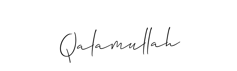 Also we have Qalamullah name is the best signature style. Create professional handwritten signature collection using Allison_Script autograph style. Qalamullah signature style 2 images and pictures png