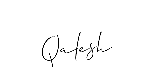 Also You can easily find your signature by using the search form. We will create Qalesh name handwritten signature images for you free of cost using Allison_Script sign style. Qalesh signature style 2 images and pictures png