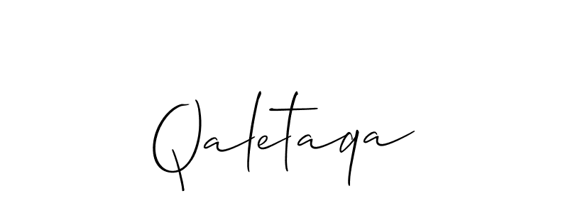 How to Draw Qaletaqa signature style? Allison_Script is a latest design signature styles for name Qaletaqa. Qaletaqa signature style 2 images and pictures png