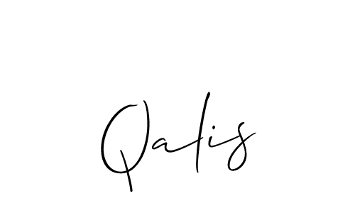 How to Draw Qalis signature style? Allison_Script is a latest design signature styles for name Qalis. Qalis signature style 2 images and pictures png