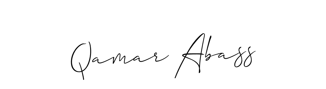 Make a beautiful signature design for name Qamar Abass. Use this online signature maker to create a handwritten signature for free. Qamar Abass signature style 2 images and pictures png