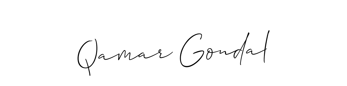 Here are the top 10 professional signature styles for the name Qamar Gondal. These are the best autograph styles you can use for your name. Qamar Gondal signature style 2 images and pictures png