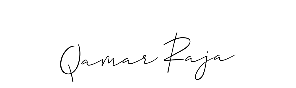 Also we have Qamar Raja name is the best signature style. Create professional handwritten signature collection using Allison_Script autograph style. Qamar Raja signature style 2 images and pictures png