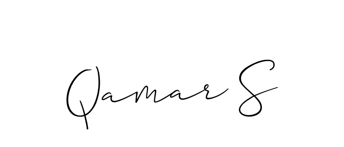 Once you've used our free online signature maker to create your best signature Allison_Script style, it's time to enjoy all of the benefits that Qamar S name signing documents. Qamar S signature style 2 images and pictures png