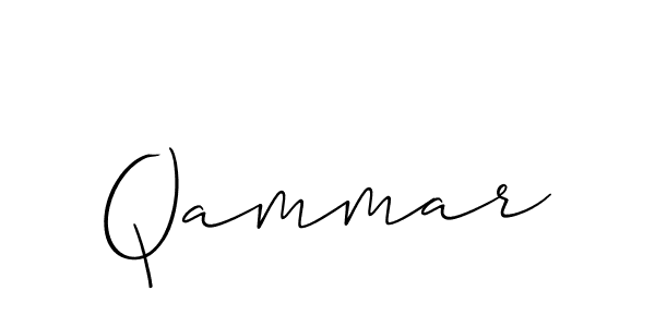 The best way (Allison_Script) to make a short signature is to pick only two or three words in your name. The name Qammar include a total of six letters. For converting this name. Qammar signature style 2 images and pictures png