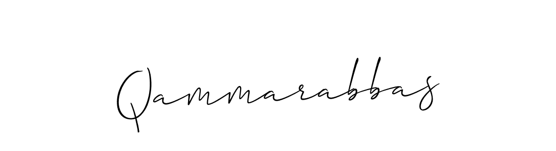 How to make Qammarabbas signature? Allison_Script is a professional autograph style. Create handwritten signature for Qammarabbas name. Qammarabbas signature style 2 images and pictures png