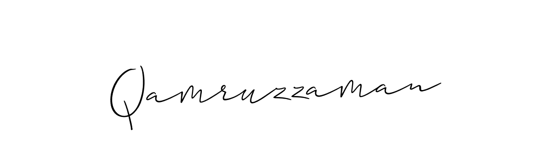 You should practise on your own different ways (Allison_Script) to write your name (Qamruzzaman) in signature. don't let someone else do it for you. Qamruzzaman signature style 2 images and pictures png