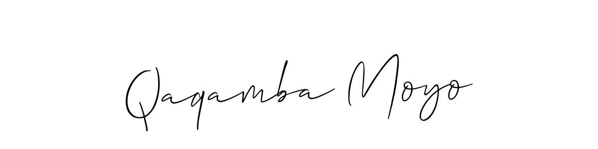 Similarly Allison_Script is the best handwritten signature design. Signature creator online .You can use it as an online autograph creator for name Qaqamba Moyo. Qaqamba Moyo signature style 2 images and pictures png