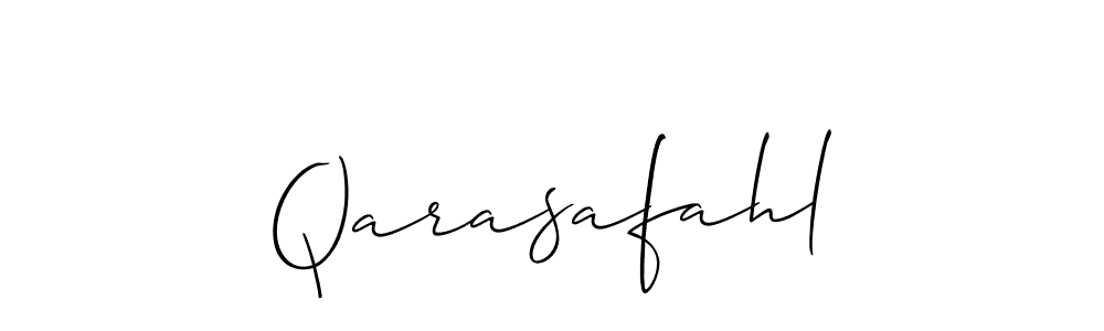 It looks lik you need a new signature style for name Qarasafahl. Design unique handwritten (Allison_Script) signature with our free signature maker in just a few clicks. Qarasafahl signature style 2 images and pictures png