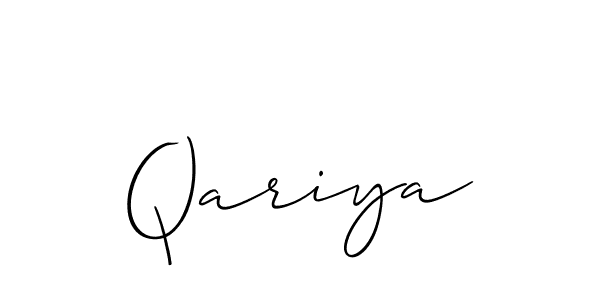 Also we have Qariya name is the best signature style. Create professional handwritten signature collection using Allison_Script autograph style. Qariya signature style 2 images and pictures png