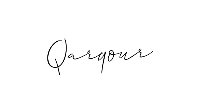 Allison_Script is a professional signature style that is perfect for those who want to add a touch of class to their signature. It is also a great choice for those who want to make their signature more unique. Get Qarqour name to fancy signature for free. Qarqour signature style 2 images and pictures png