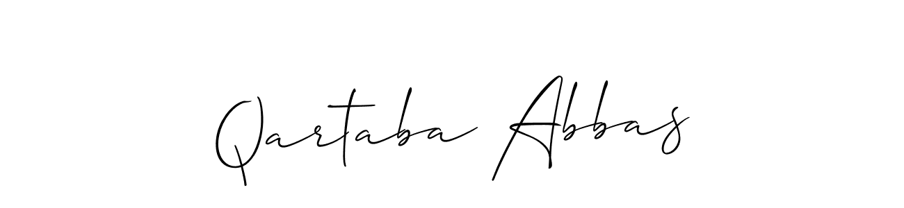 How to Draw Qartaba Abbas signature style? Allison_Script is a latest design signature styles for name Qartaba Abbas. Qartaba Abbas signature style 2 images and pictures png