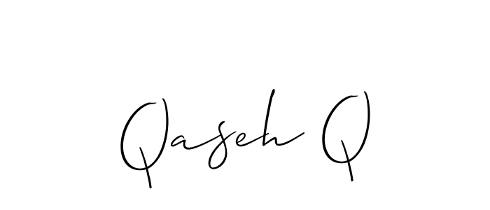 Also You can easily find your signature by using the search form. We will create Qaseh Q name handwritten signature images for you free of cost using Allison_Script sign style. Qaseh Q signature style 2 images and pictures png