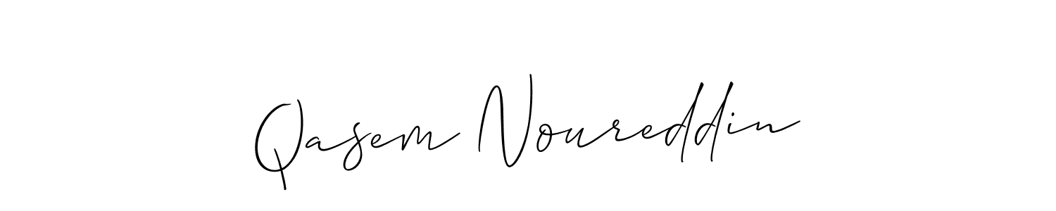 Here are the top 10 professional signature styles for the name Qasem Noureddin. These are the best autograph styles you can use for your name. Qasem Noureddin signature style 2 images and pictures png