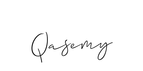 Best and Professional Signature Style for Qasemy. Allison_Script Best Signature Style Collection. Qasemy signature style 2 images and pictures png