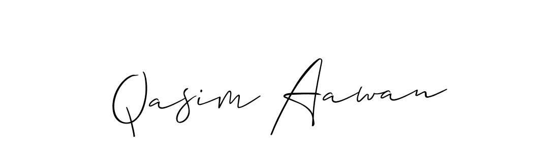 How to Draw Qasim Aawan signature style? Allison_Script is a latest design signature styles for name Qasim Aawan. Qasim Aawan signature style 2 images and pictures png