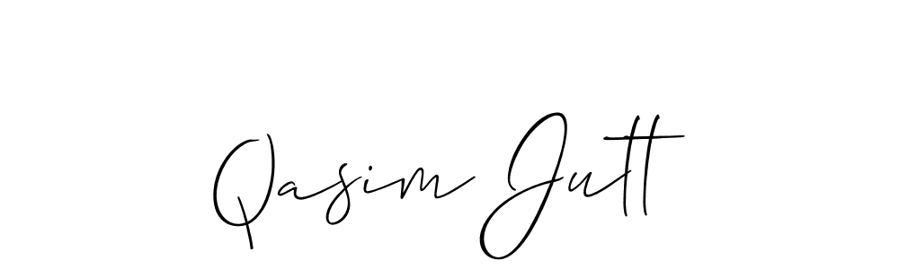 Similarly Allison_Script is the best handwritten signature design. Signature creator online .You can use it as an online autograph creator for name Qasim Jutt. Qasim Jutt signature style 2 images and pictures png