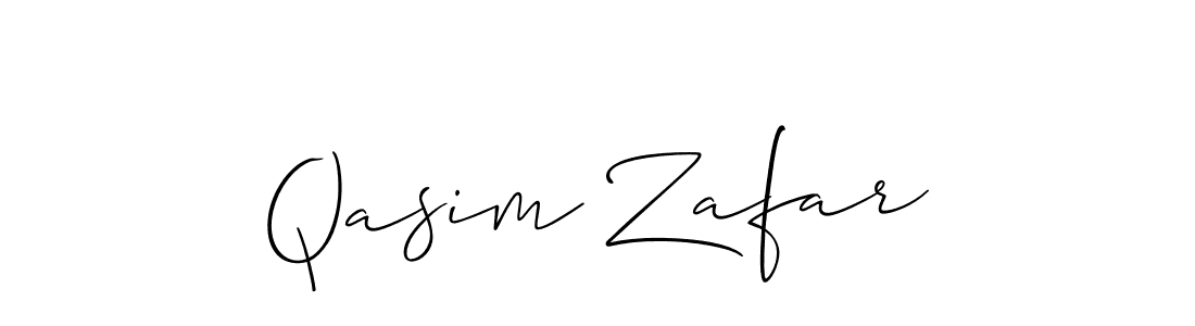 if you are searching for the best signature style for your name Qasim Zafar. so please give up your signature search. here we have designed multiple signature styles  using Allison_Script. Qasim Zafar signature style 2 images and pictures png