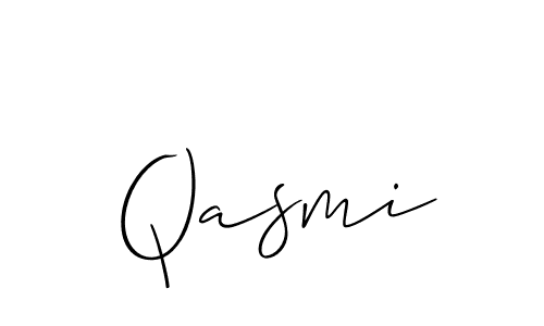 How to Draw Qasmi signature style? Allison_Script is a latest design signature styles for name Qasmi. Qasmi signature style 2 images and pictures png