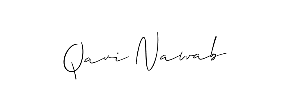 Also we have Qavi Nawab name is the best signature style. Create professional handwritten signature collection using Allison_Script autograph style. Qavi Nawab signature style 2 images and pictures png