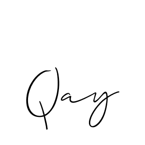 Also we have Qay name is the best signature style. Create professional handwritten signature collection using Allison_Script autograph style. Qay signature style 2 images and pictures png