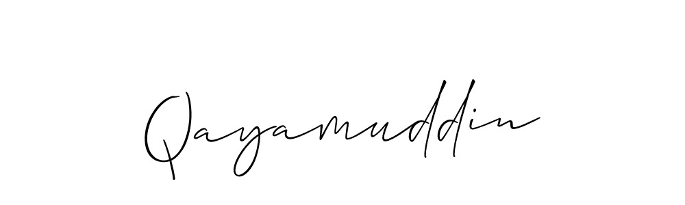 Best and Professional Signature Style for Qayamuddin. Allison_Script Best Signature Style Collection. Qayamuddin signature style 2 images and pictures png